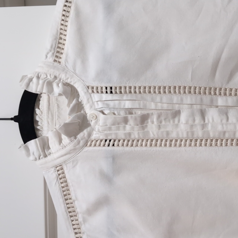 Rare Sezane Marguerite Blouse ASO Kate Middleton Sz 40 - Picture 2 of 6